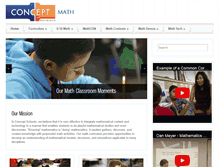 Tablet Screenshot of math.conceptschools.org